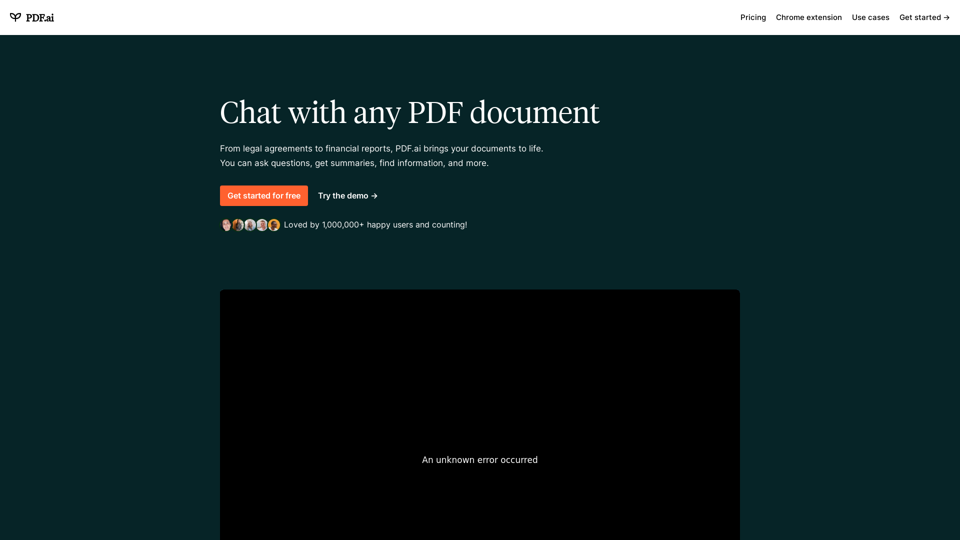 
We've developed the ultimate ChatPDF app, enabling you to interact with any PDF. You can ask questions, receive summaries, and locate any information you need!